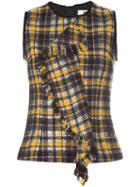 Msgm Tartan Plaid Top