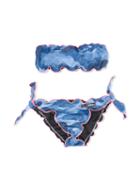 Rrd Kids - Camo Bikini - Kids - Polyamide/polyester/spandex/elastane - 8 Yrs, Blue