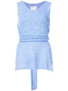Dion Lee Paper Towel Tank - Blue