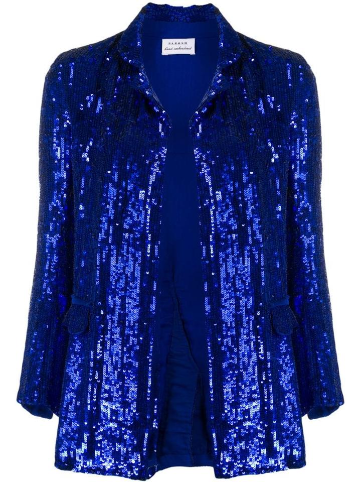 P.a.r.o.s.h. Sequin Embellished Jacket - Blue