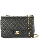 Chanel Pre-owned 1989-1991 Cc Logos Chain Shoulder Bag - Black