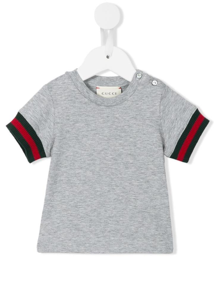 Gucci Kids Web T-shirt, Boy's, Size: 18-24 Mth, Grey