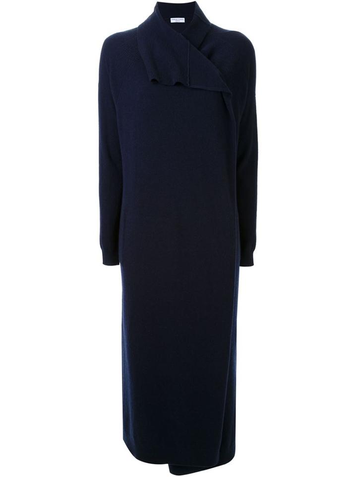 Scanlan Theodore Long Open Front Cardigan, Women's, Size: S/m, Blue, Cashmere