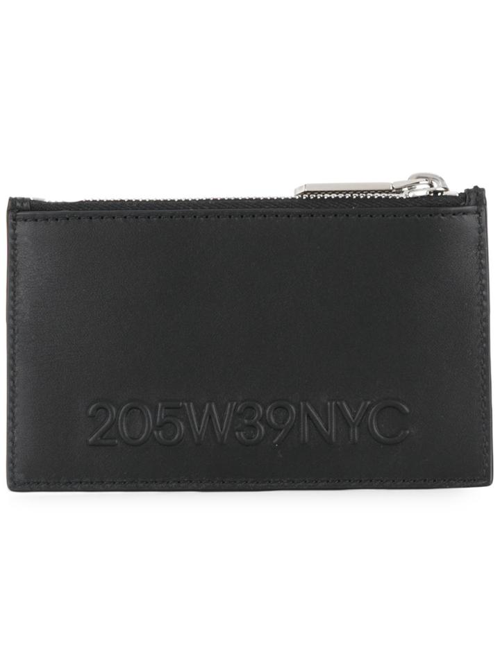 Calvin Klein 205w39nyc Logo Zipped Wallet - Black