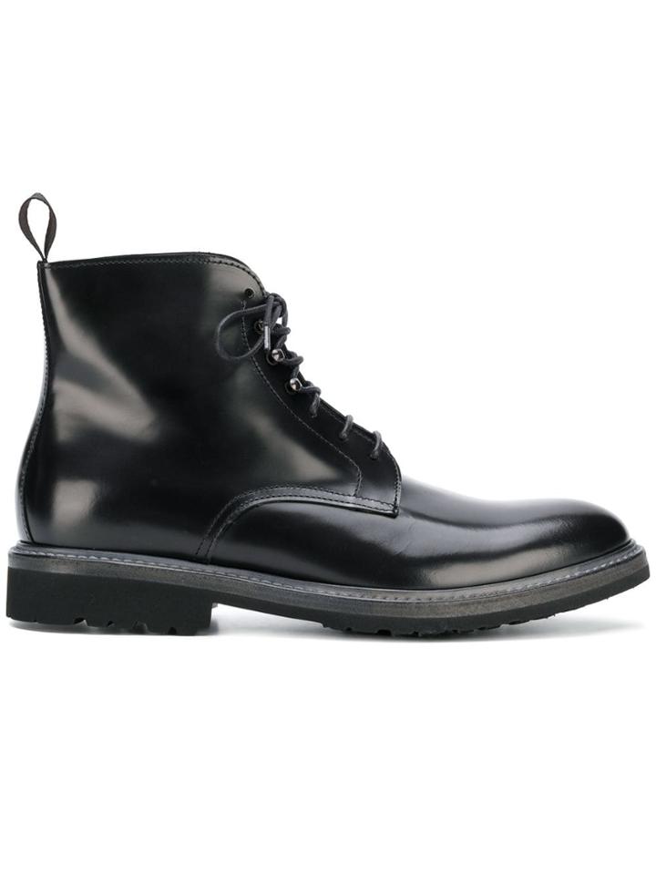 Dell'oglio Lace-up Ankle Boots - Black