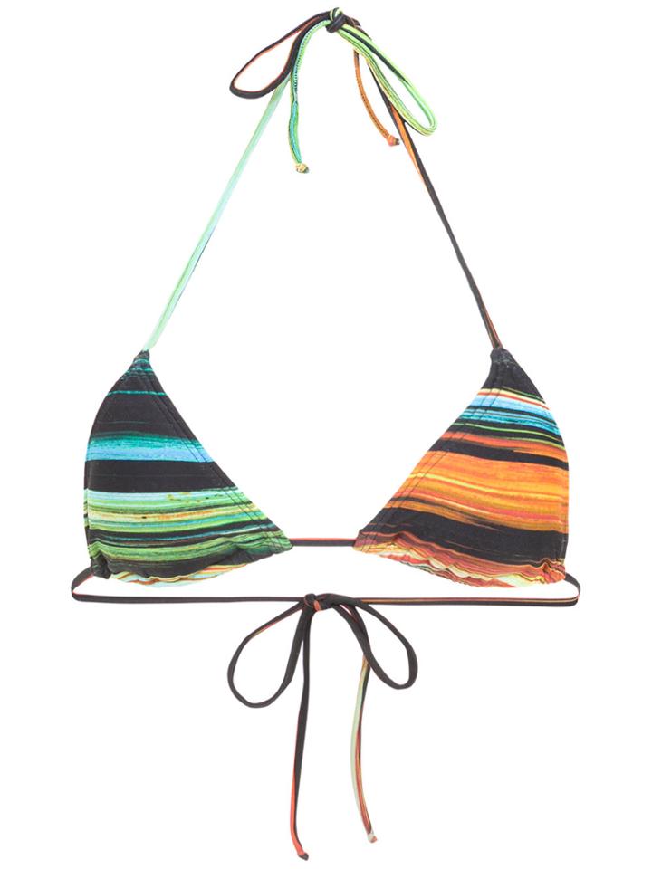 Lygia & Nanny Stripe Patterned Bikini Top - Multicolour