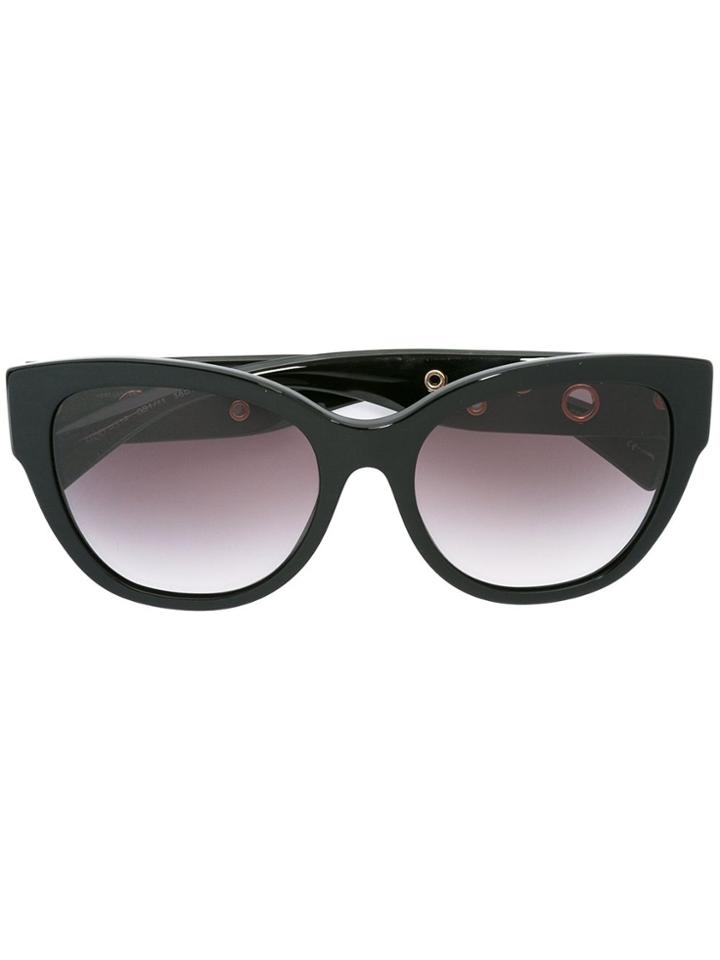 Versace Eyelet Detail Sunglasses - Black
