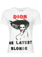 Christian Dior Vintage Slogan Print Logo T-shirt - White