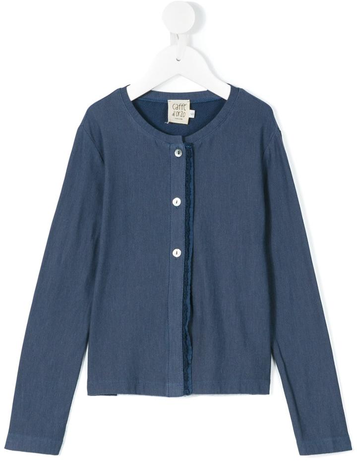 Caffe' D'orzo - Knitted Cardigan - Kids - Cotton/spandex/elastane/micromodal - 6 Yrs, Girl's, Blue