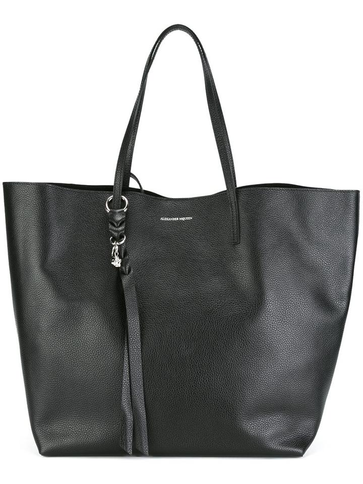 Alexander Mcqueen 'skull' Shopper Tote, Women's, Black, Leather