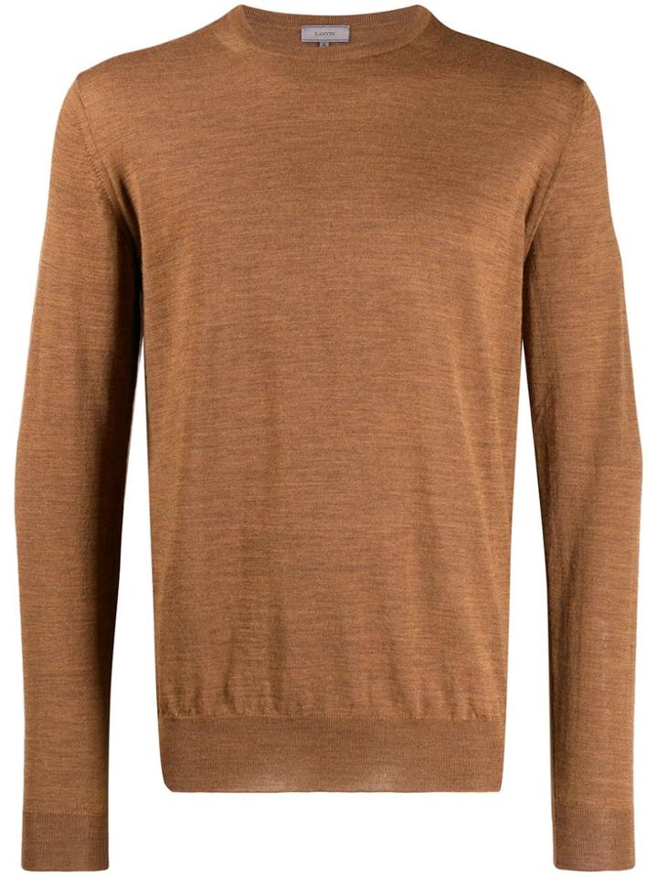 Lanvin Round Neck Sweater - Brown