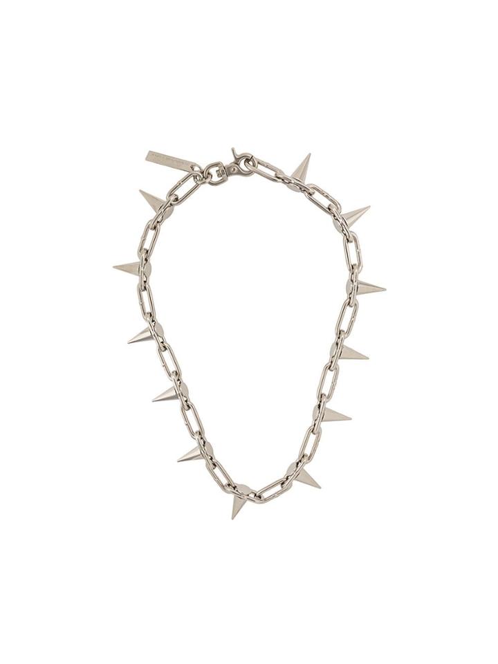 Junya Watanabe Spiked Chain Necklace - Silver
