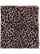 Liu Jo Leopard Print Scarf - Pink