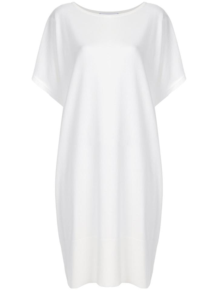 Jean Paul Knott Plain T-shirt Dress - White