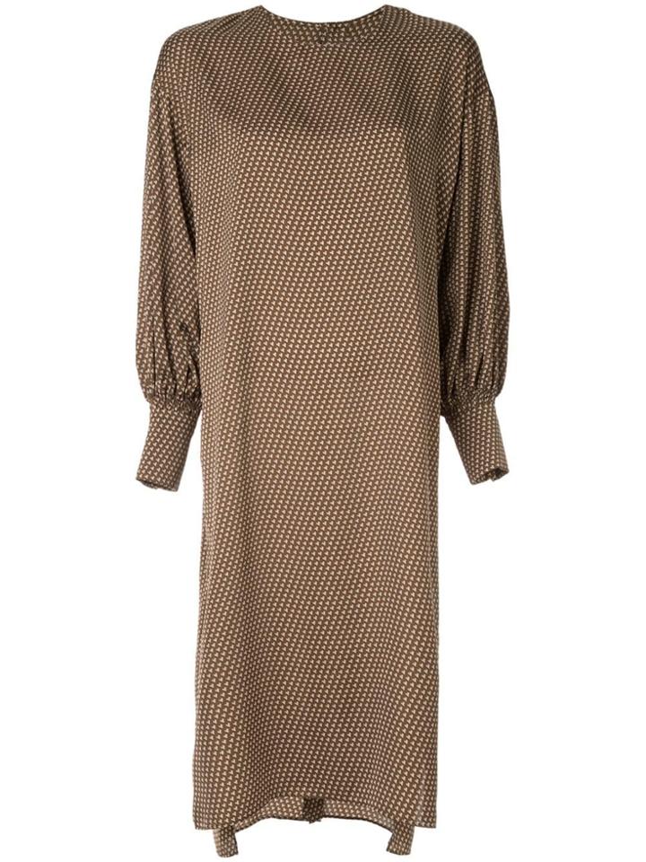 Ballsey Long Tunic Dress - Brown