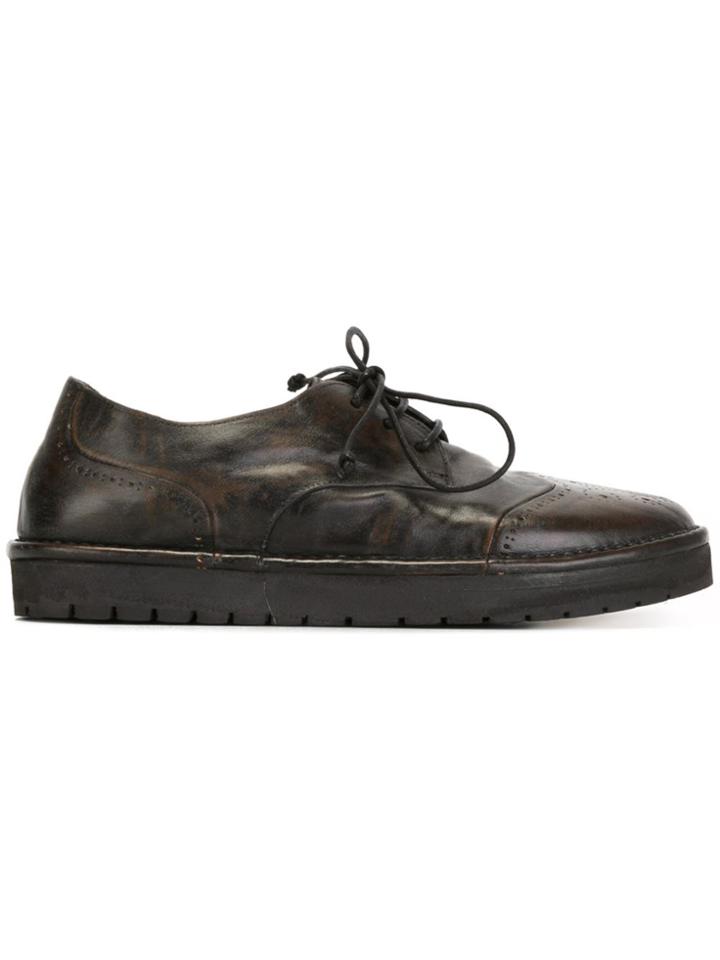 Marsèll Distressed Lace-up Shoes - Black