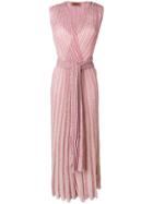 Missoni Long Wrap Dress - Pink