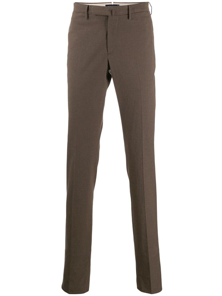 Incotex Slim Fit Tailored Trousers - Brown
