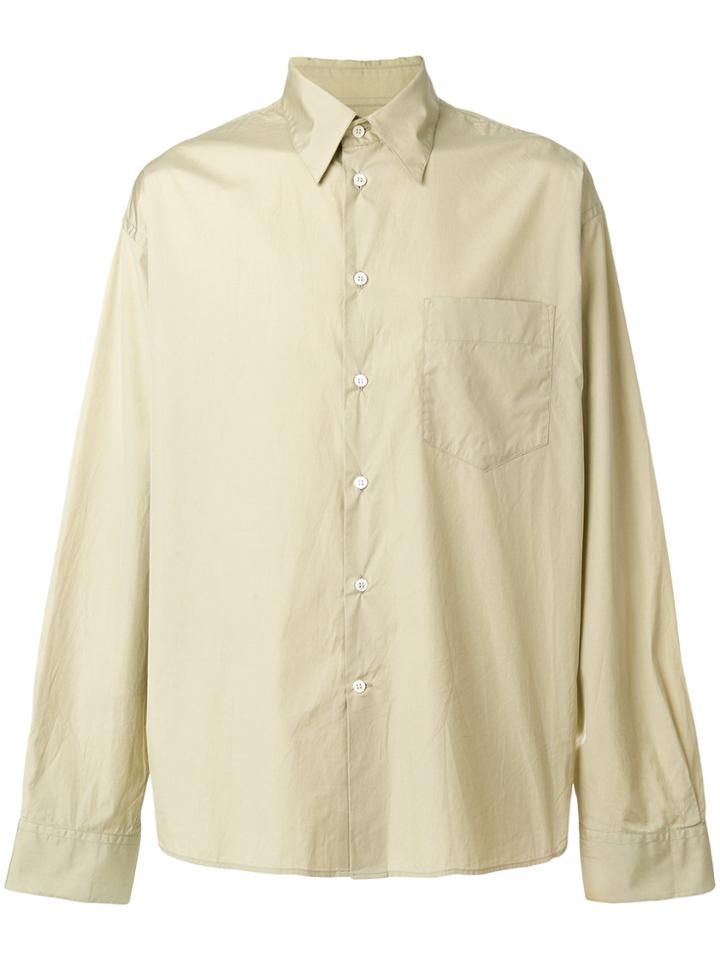 Marni Oversized Crinkle Shirt - Green