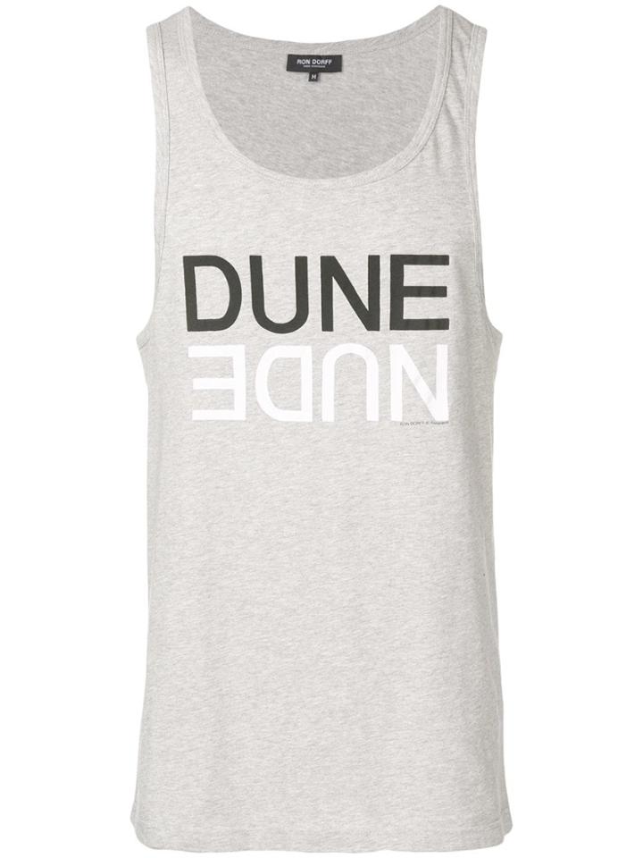 Ron Dorff Printed Tank Top - Grey
