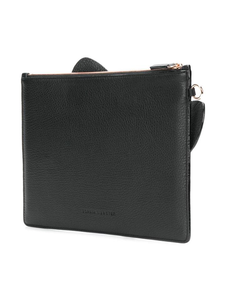 Sophia Webster Flossy Clutch Bag - Black