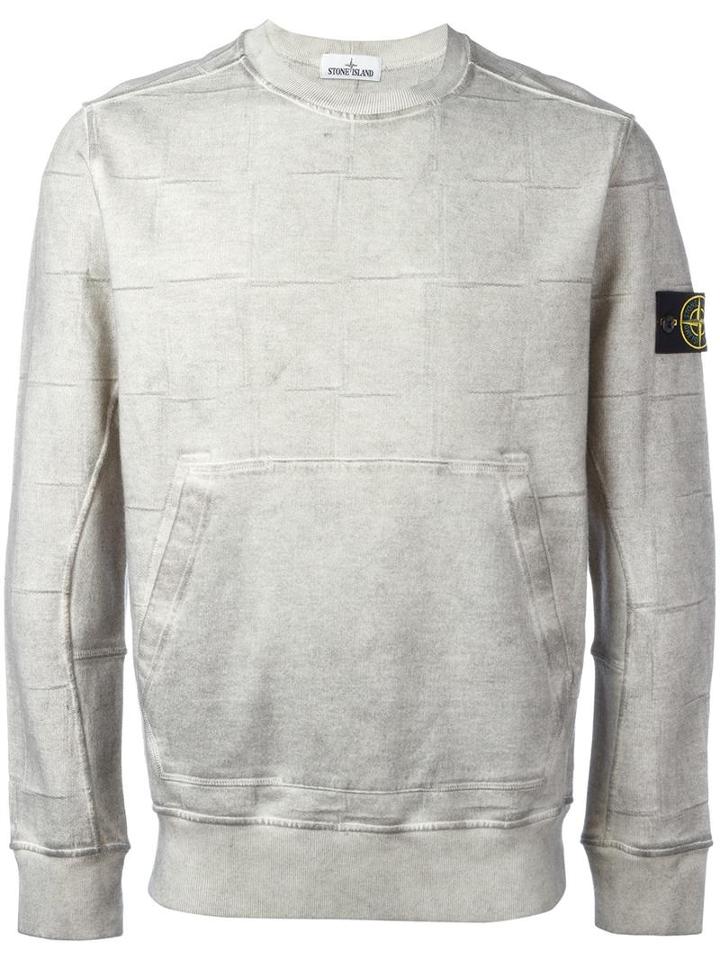 Stone Island - Kangaroo Pocket Sweatshirt - Men - Cotton - S, Nude/neutrals, Cotton