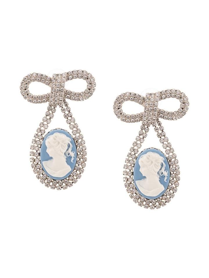 Jennifer Behr Crystal-embellished Drop Earrings - Blue