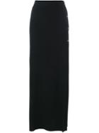 Lanvin Embellished Hook And Eye Maxi Skirt