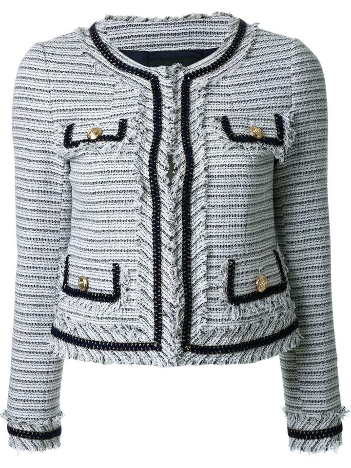 Loveless Frayed Edge Tweed Jacket