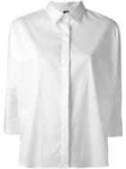 Eleventy Loose Plain Shirt, Women's, Size: 46, White, Cotton