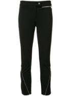 Derek Lam Zipped Detail Cropped Trousers, Women's, Size: 46, Black, Elastodiene/viscose/polyimide
