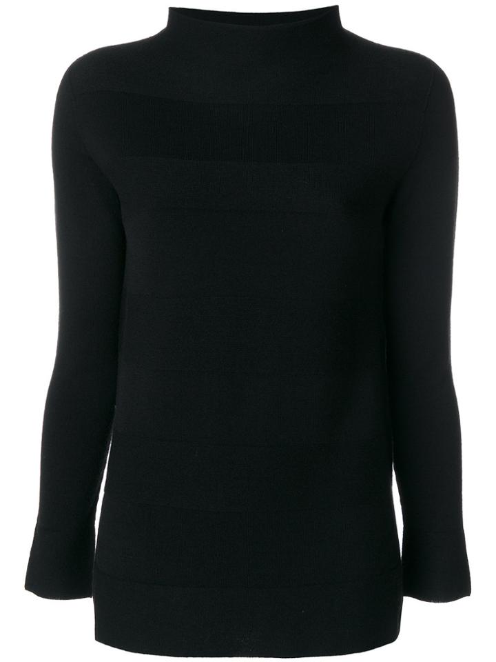 D.exterior High Neck Jumper - Black