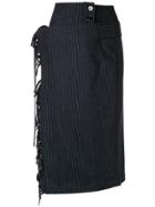 Eudon Choi Pinstripe Skirt - Blue