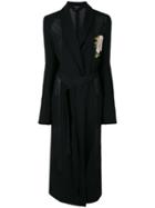 Ann Demeulemeester Dressing Gown Style Dress - Black