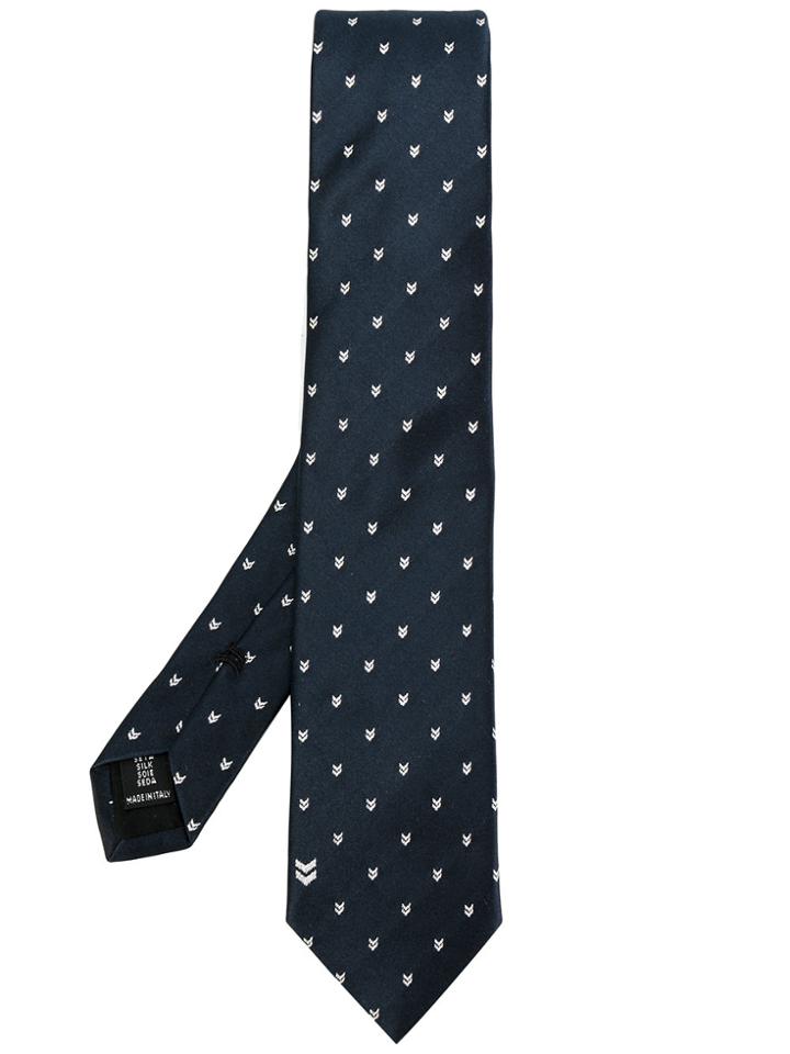 Neil Barrett Chevron Tie - Blue
