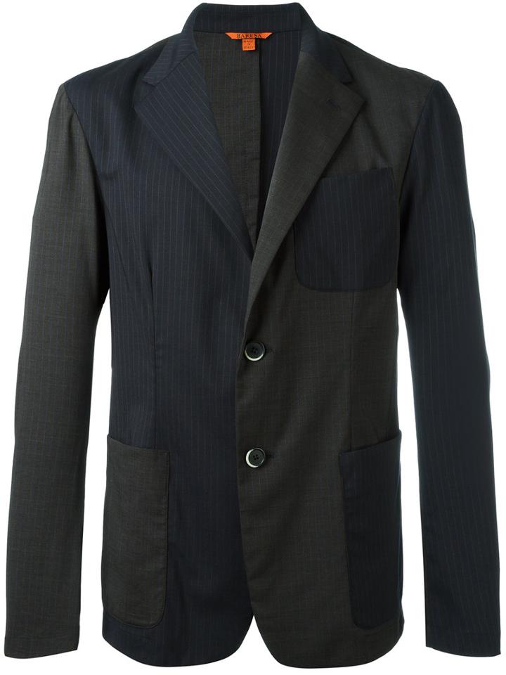 Barena Two Button Blazer, Men's, Size: 52, Blue, Virgin Wool/spandex/elastane