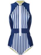 Duskii - Maui Tank Swimsuit - Women - Neoprene - 12, Blue, Neoprene