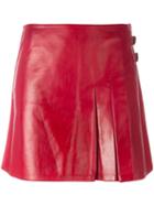 Christian Dior Vintage Mini Kilt Style Skirt, Women's, Size: 36, Red