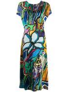 Paul Smith Printed Midi Dress - Blue