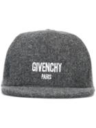 Givenchy Embroidered Logo Cap, Men's, Grey, Polyamide/virgin Wool