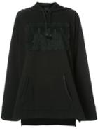 Fenty X Puma - Off-shoulder Hoodie - Women - Cotton/polyester/spandex/elastane - L, Black, Cotton/polyester/spandex/elastane