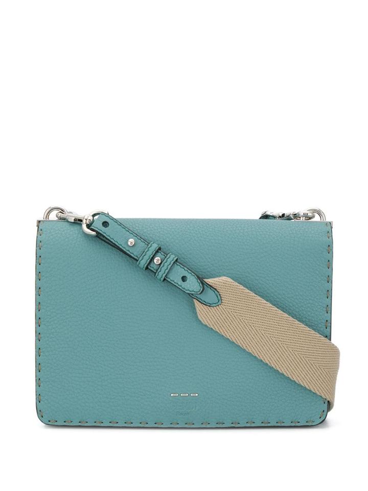 Fendi Fendi Roma Messenger Bag - Blue