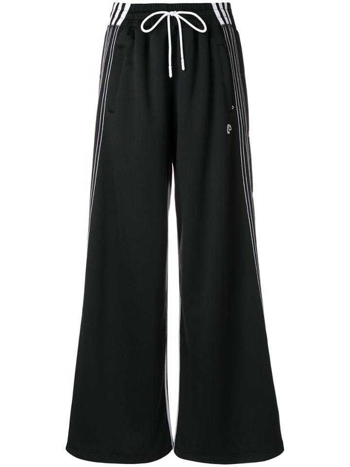 Adidas Originals By Alexander Wang Wide-leg Track Pants - Black