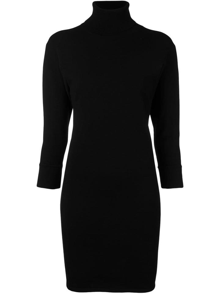 Dsquared2 Fitted Turtleneck Dress - Black