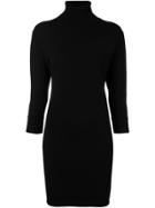 Dsquared2 Fitted Turtleneck Dress - Black