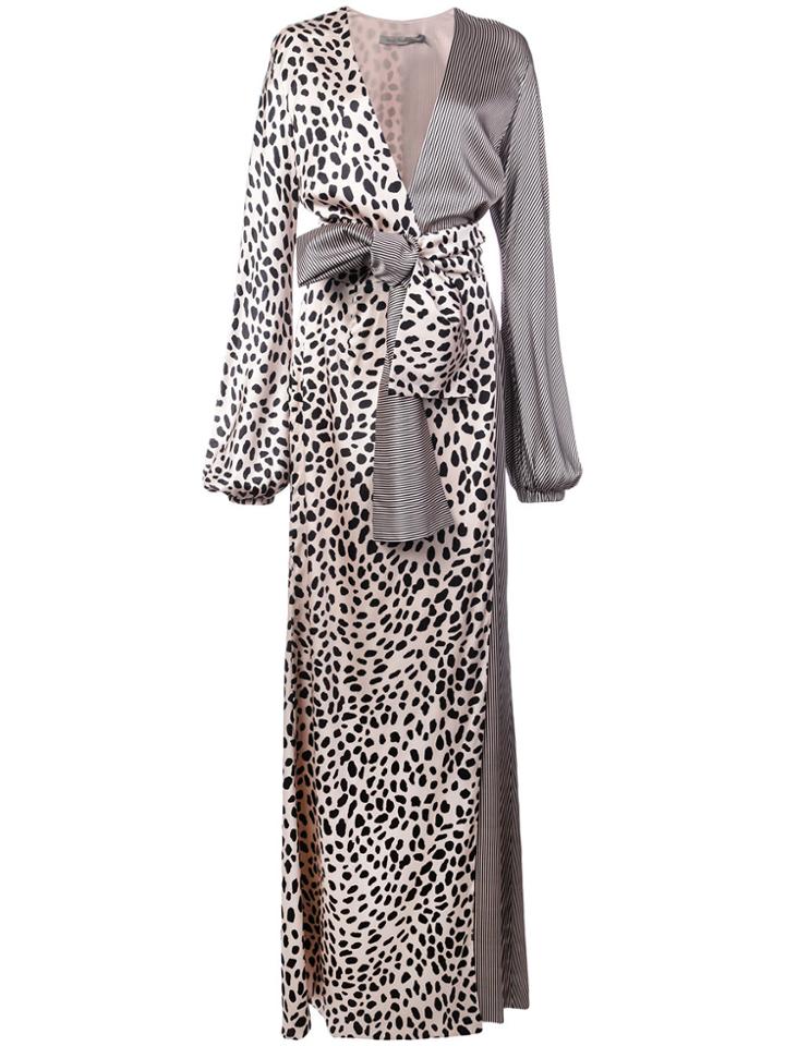 Silvia Tcherassi Panelled Maxi Wrap Dress - Black