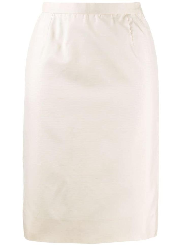 Yves Saint Laurent Pre-owned 1980's Short Straight Skirt - Neutrals