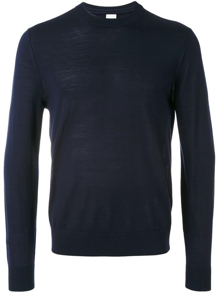 Paul Smith - Crew Neck Jumper - Men - Merino - Xl, Blue, Merino