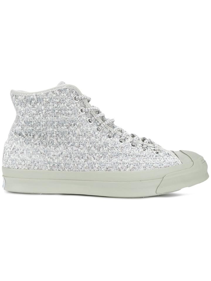 Converse Jack Purcell X Bunney Hi Top Trainers - Grey