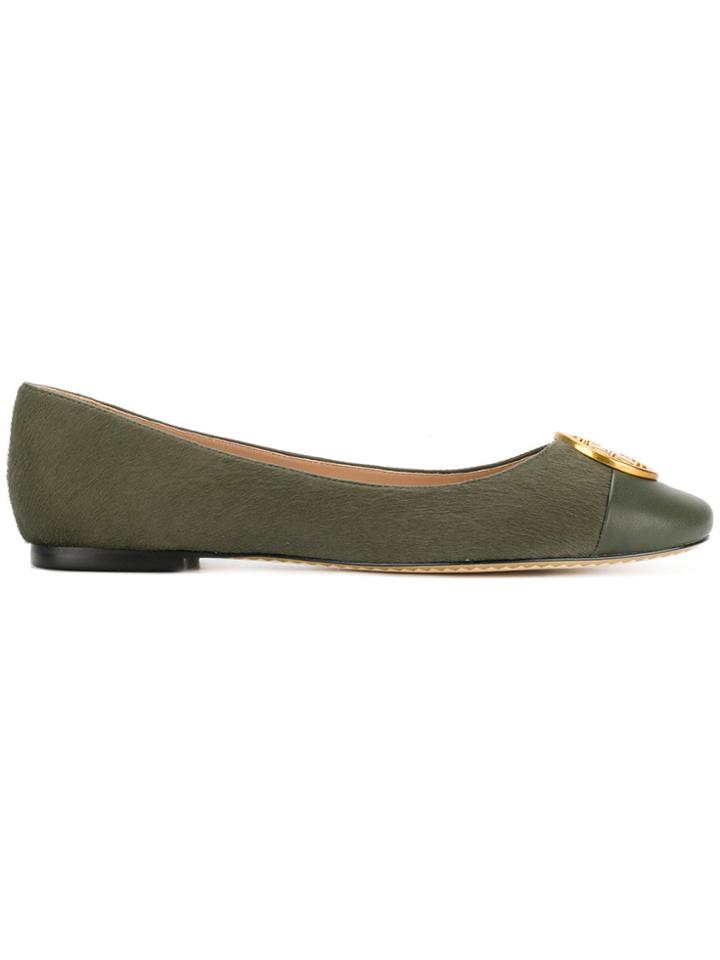 Tory Burch Chelsea Ballerinas - Green